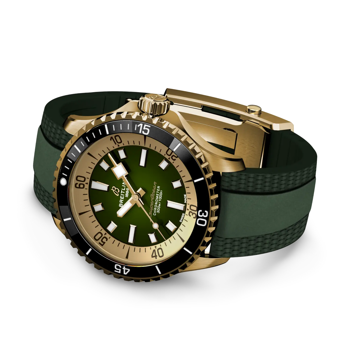 Breitling Superocean Automatic 42 N17375201L1S1 – side view with strap