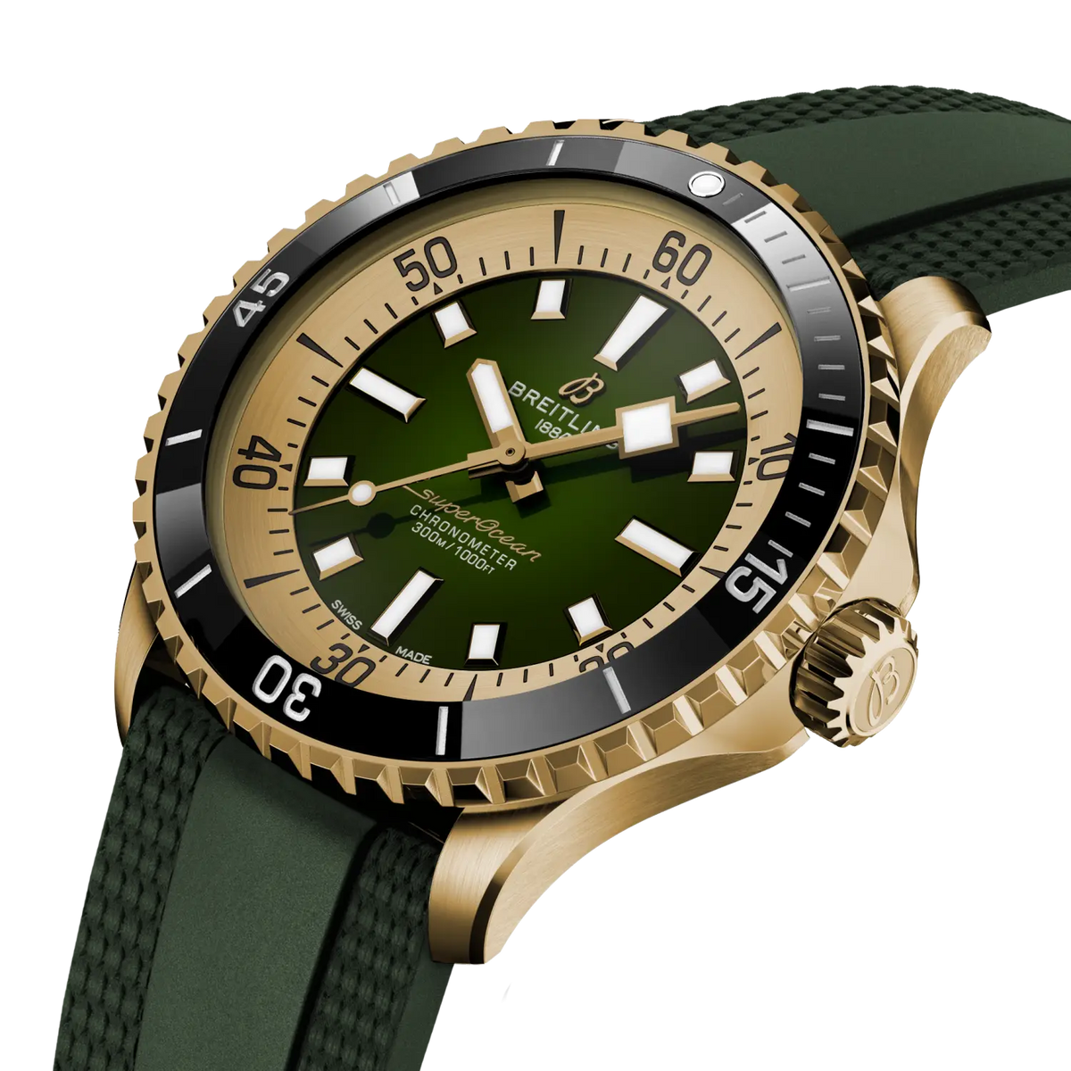 Breitling Superocean Automatic 42 N17375201L1S1 – three-quarter view