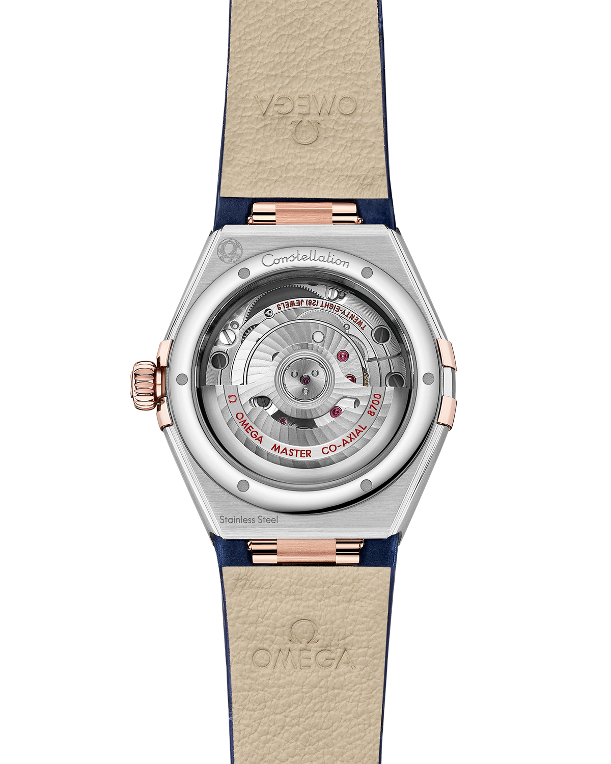 OMEGA Constellation 131.28.29.20.99.003, 29 mm steel & sedna™ gold with blue dial – official gallery image 2