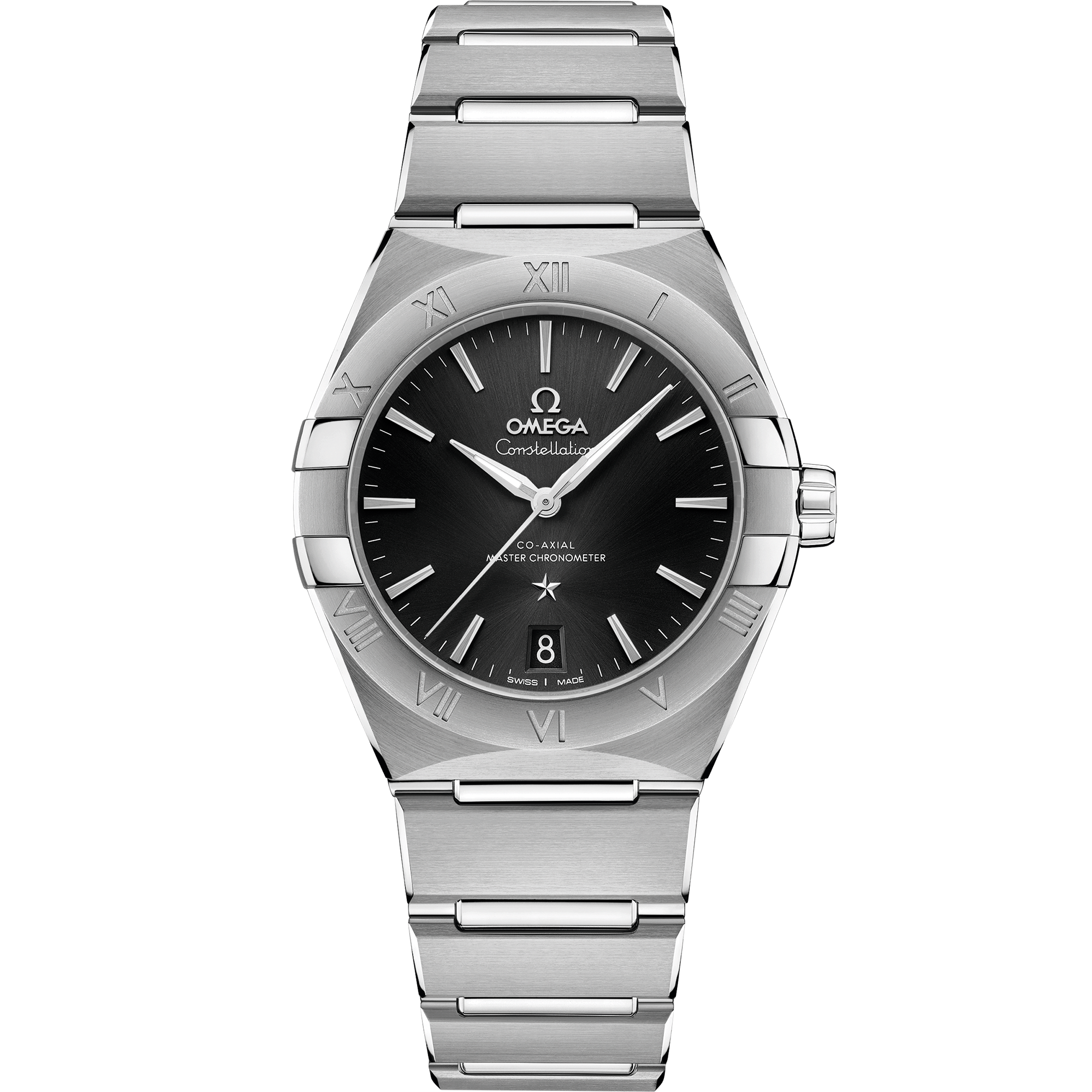 Omega Constellation 131.10.36.20.01.001 36 mm Steel Black Dial Watch for Men
