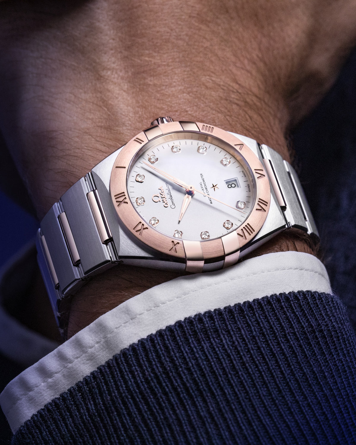 OMEGA Constellation 131.20.39.20.52.001, 39 mm steel & sedna™ gold with silver dial – official gallery image 5
