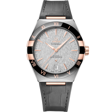 OMEGA Constellation 131.23.41.21.06.001, 41 mm steel & sedna™ gold with grey dial – front view