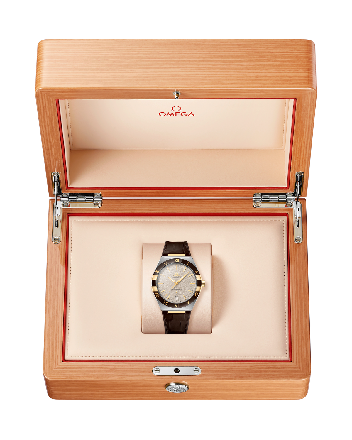 OMEGA Constellation 131.23.41.21.06.002, 41 mm steel & yellow gold with grey dial – official gallery image 4
