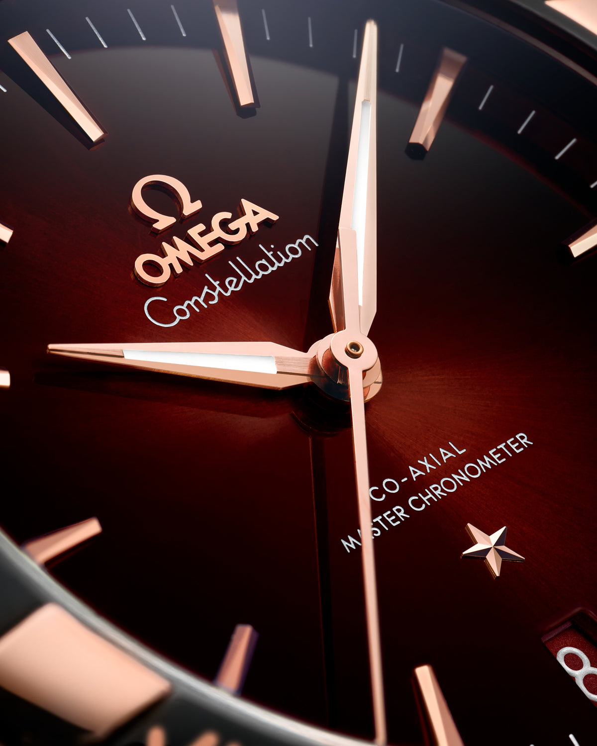OMEGA Constellation 131.23.41.21.11.001, 41 mm steel & sedna™ gold with red dial – official gallery image 3