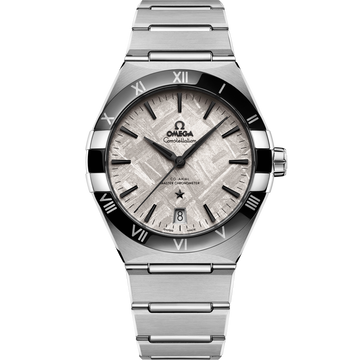 OMEGA Constellation Meteorite 131.30.41.21.99.001, 41 mm steel with grey dial – front view