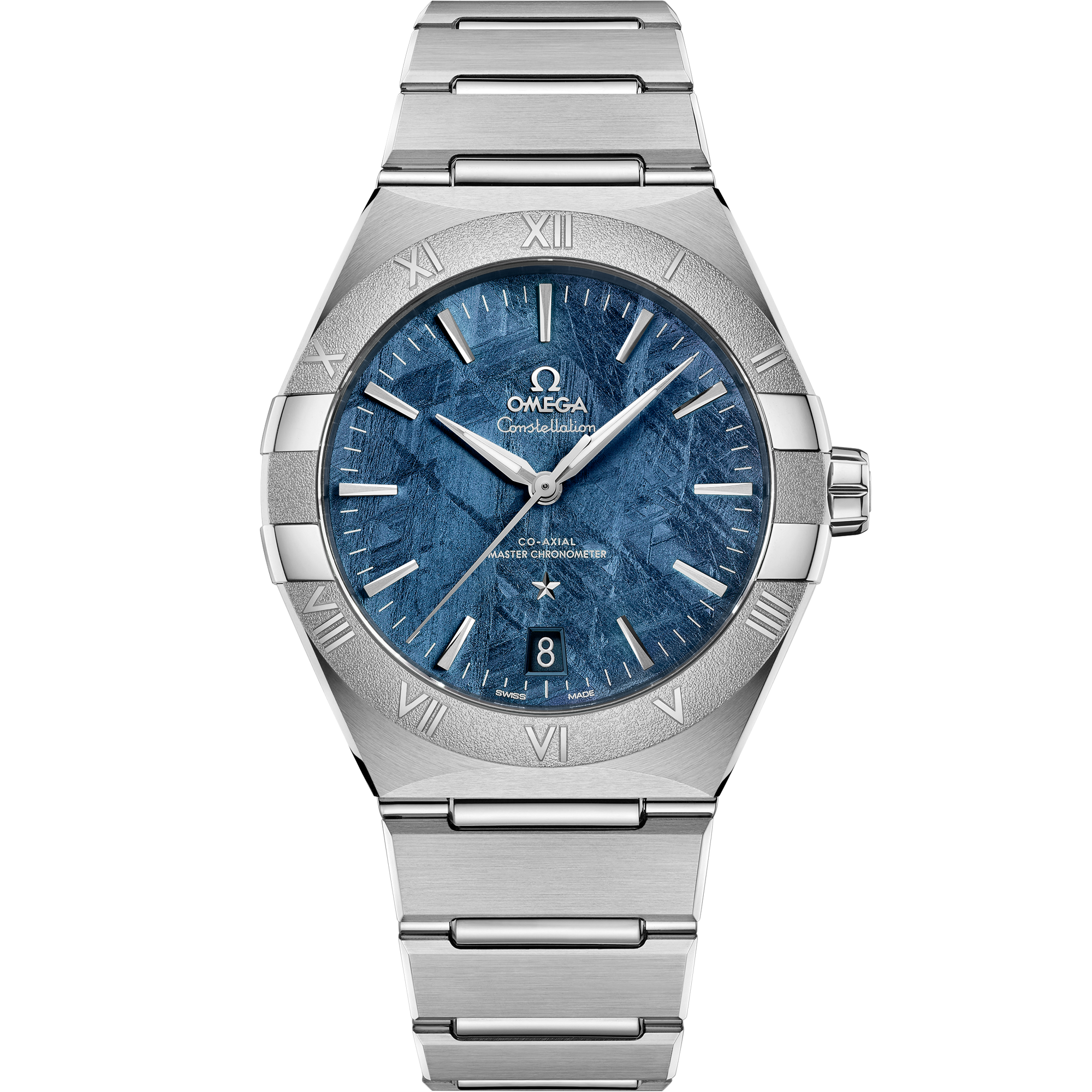 Omega Constellation Meteorite 131.30.41.21.99.003 41 mm Steel Blue Dial Watch for Men