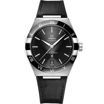 OMEGA Constellation 131.33.41.21.01.001, 41 mm steel with black dial – front view