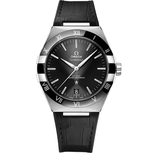 OMEGA Constellation 131.33.41.21.01.001, 41 mm steel with black dial – front view