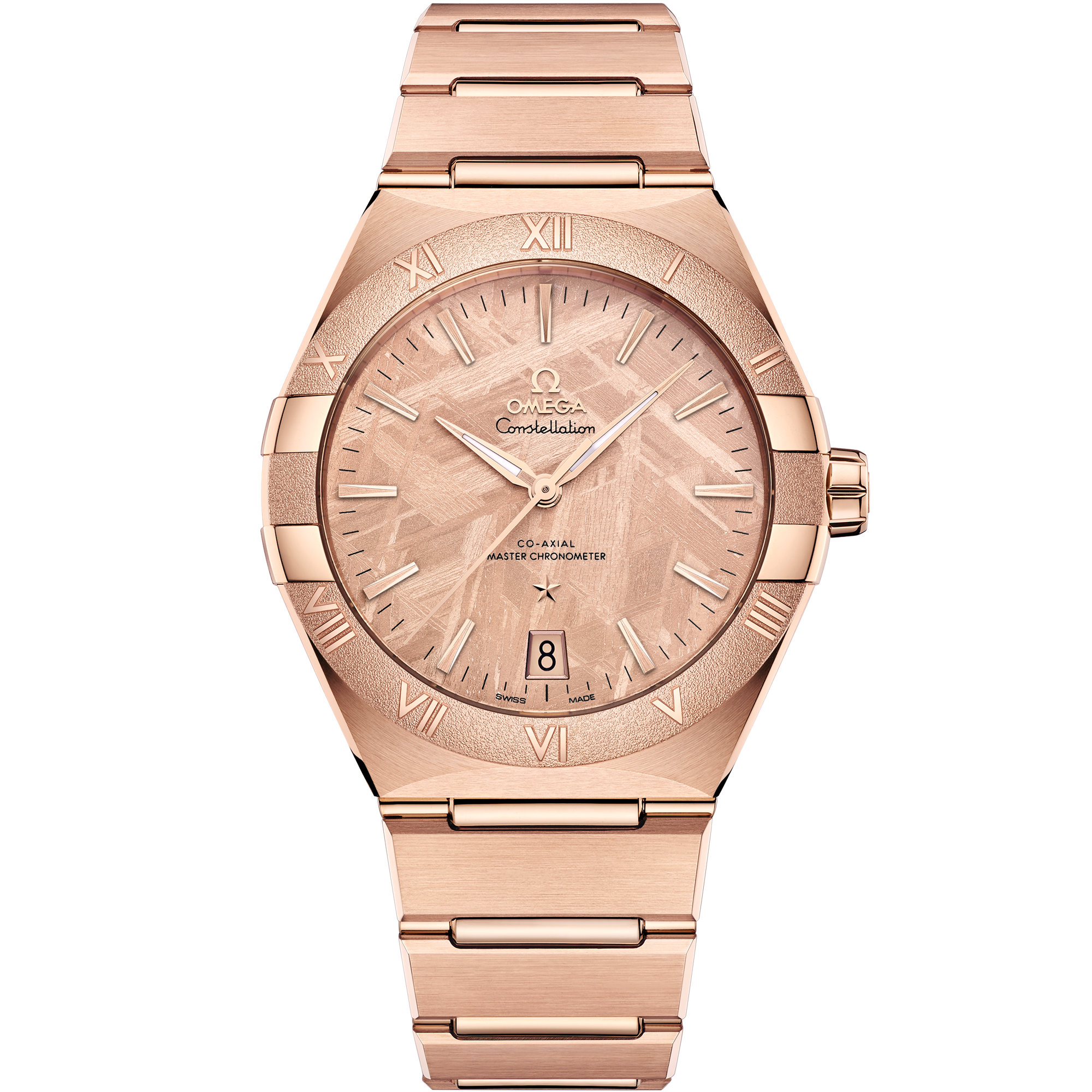 Omega Constellation Meteorite 131.50.41.21.99.002 41 mm Sedna™ Gold Pink Dial Watch for Men