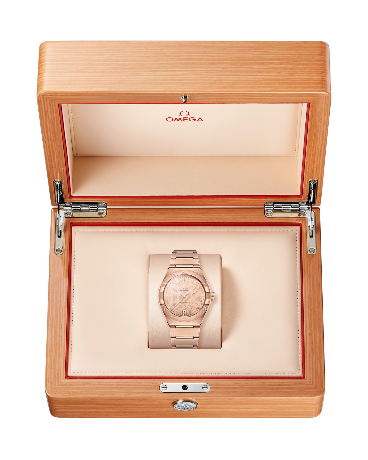 OMEGA Constellation Meteorite 131.50.41.21.99.002, 41 mm sedna™ gold with pink dial – official gallery image 3