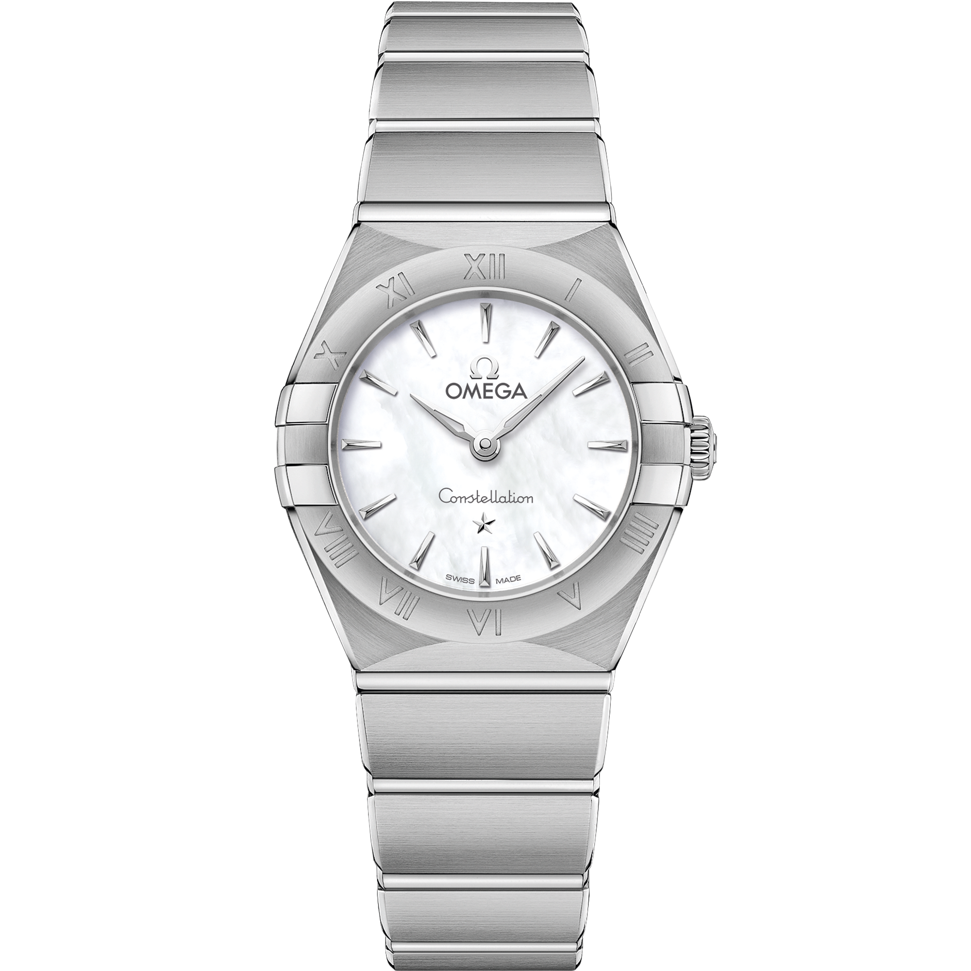 Omega Constellation Quartz 131.10.25.60.05.001 25 mm Steel Mother-of-Pearl Dial Watch for Women