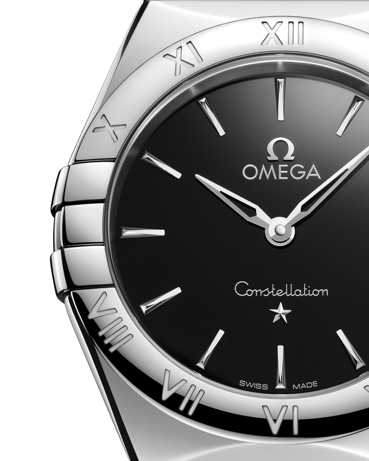 OMEGA Constellation Quartz 131.10.28.60.01.001, 28 mm steel with black dial – official gallery image 3