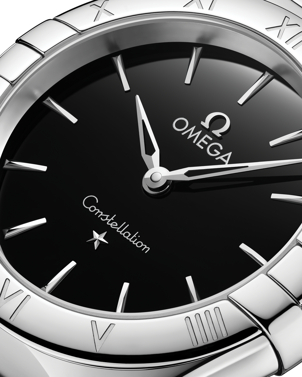 OMEGA Constellation Quartz 131.10.28.60.01.001, 28 mm steel with black dial – official gallery image 4
