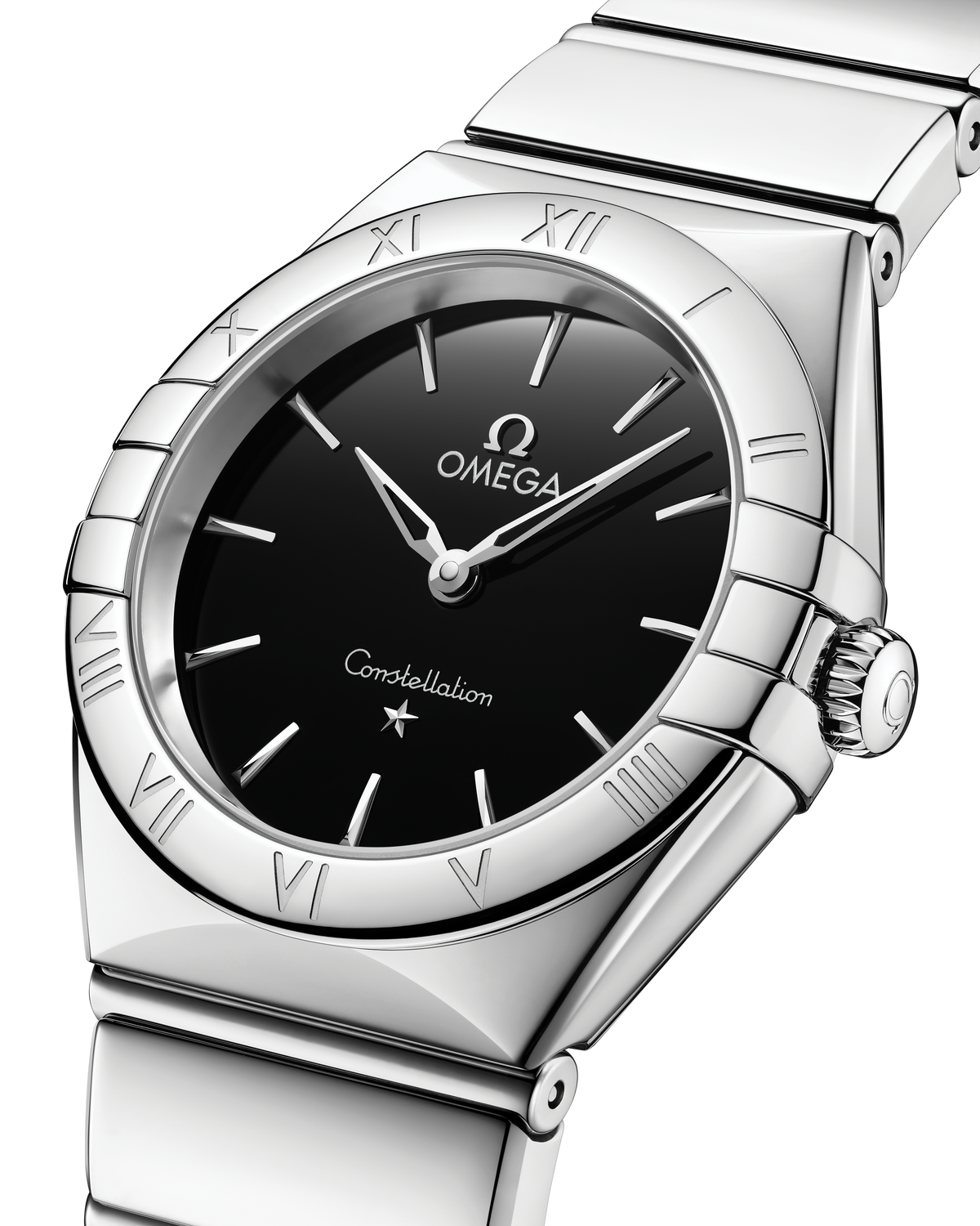 OMEGA Constellation Quartz 131.10.28.60.01.001, 28 mm steel with black dial – official gallery image 5