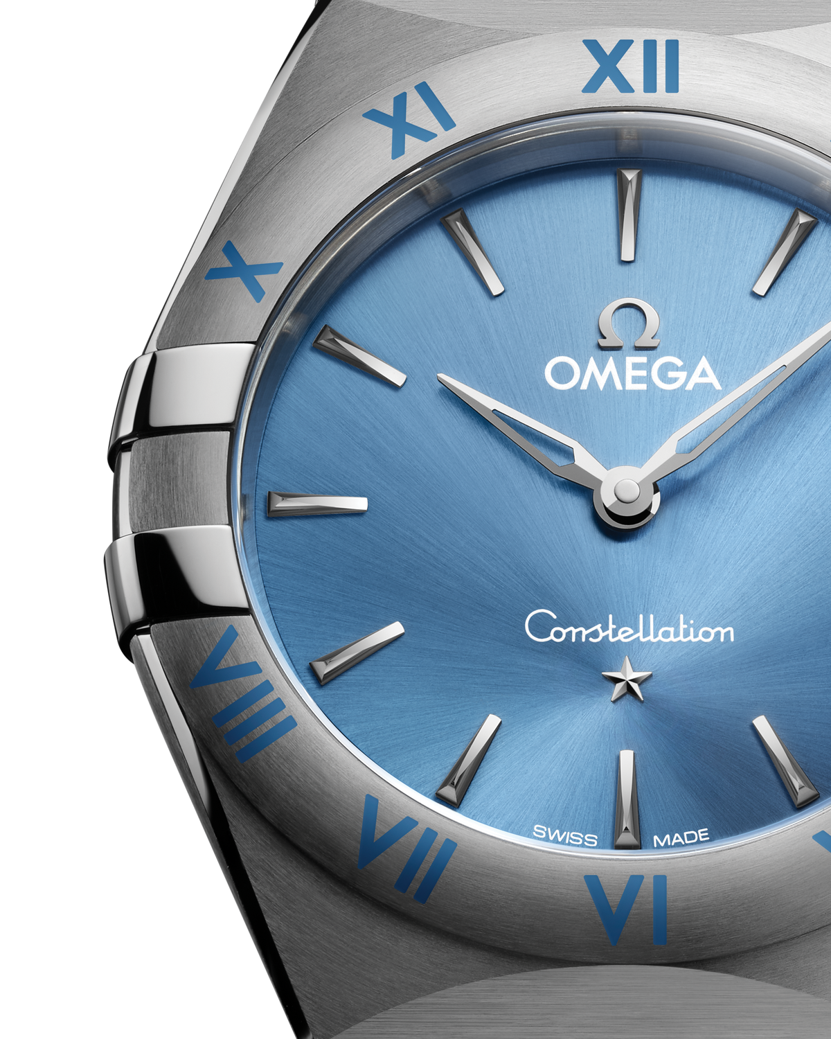 OMEGA Constellation Quartz 131.10.28.60.03.001, 28 mm steel with blue dial – official gallery image 3