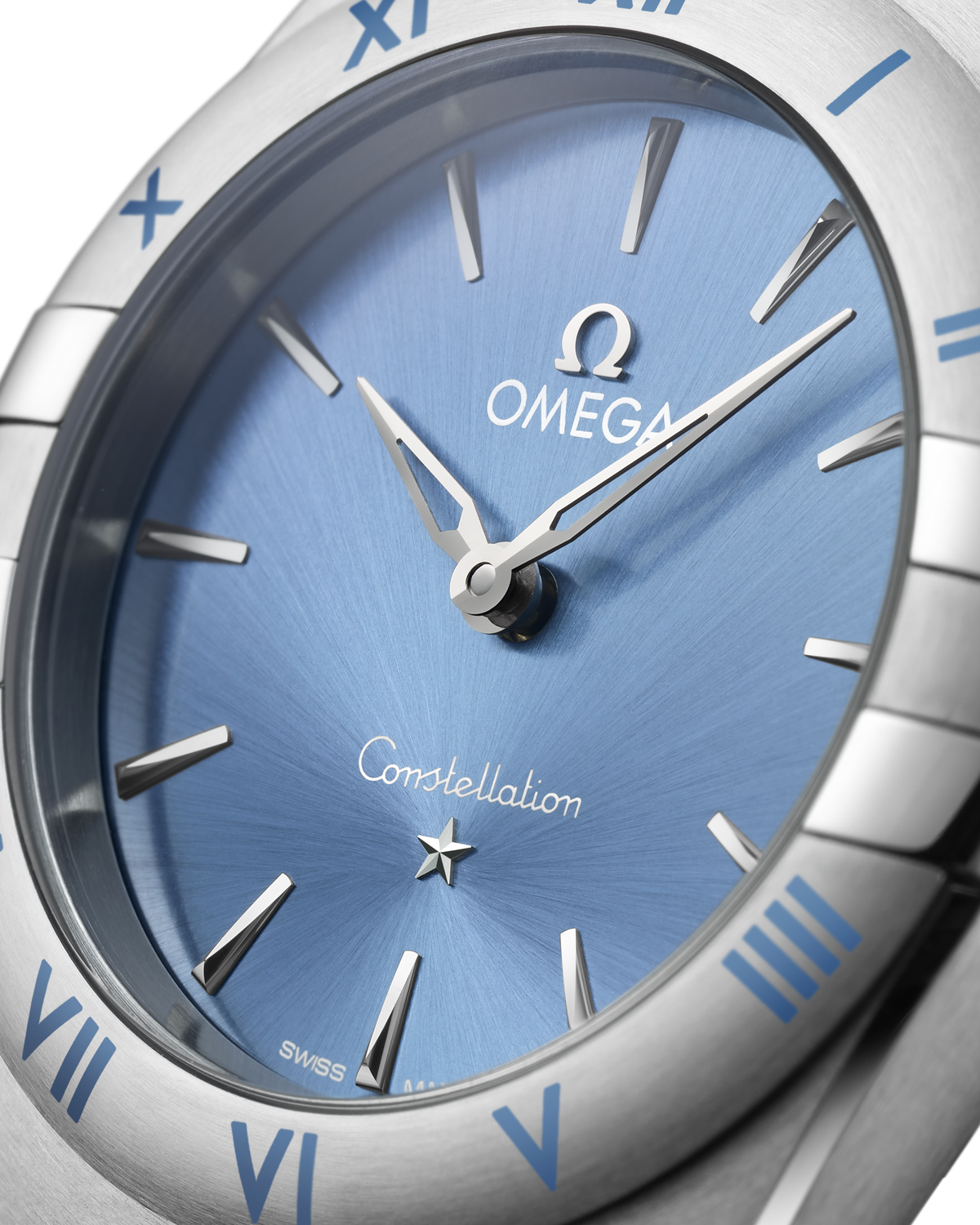 OMEGA Constellation Quartz 131.10.28.60.03.001, 28 mm steel with blue dial – official gallery image 4