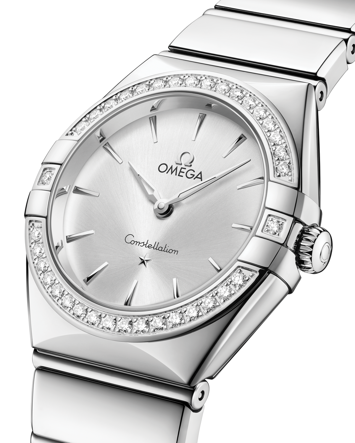 OMEGA Constellation Quartz 131.15.28.60.02.001, 28 mm steel with silver dial – official gallery image 5
