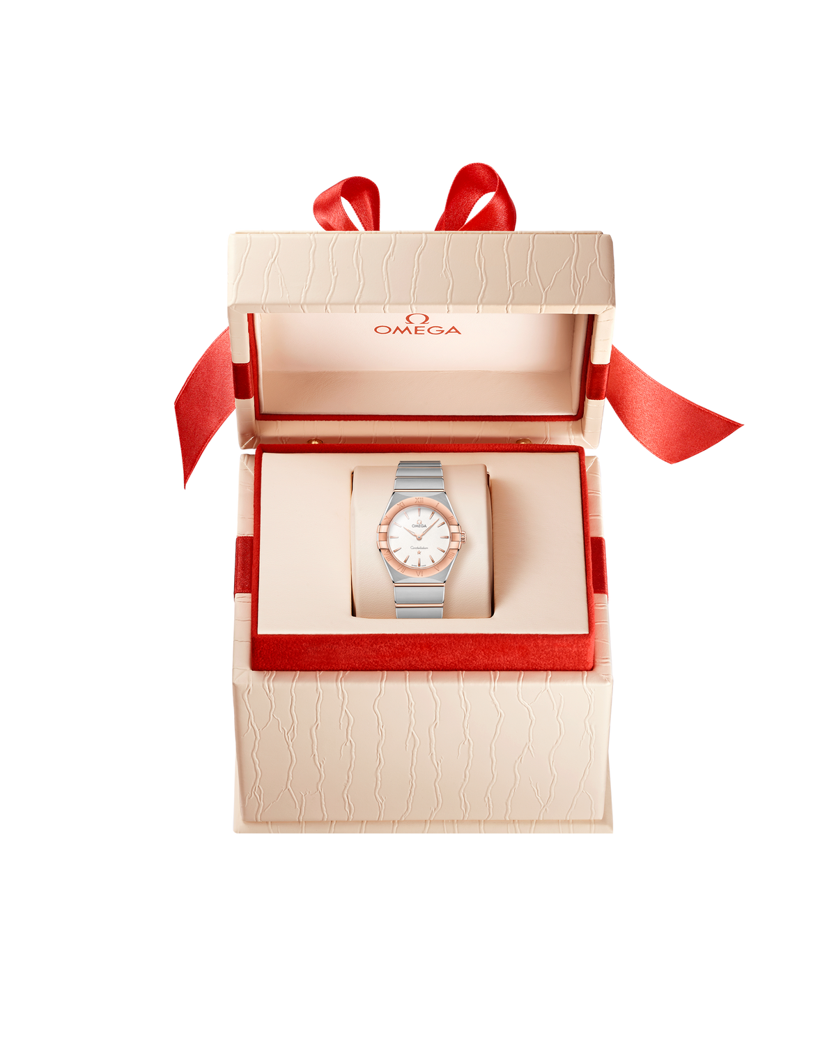 OMEGA Constellation Quartz 131.20.28.60.02.001, 28 mm steel & sedna™ gold with silver dial – official gallery image 6