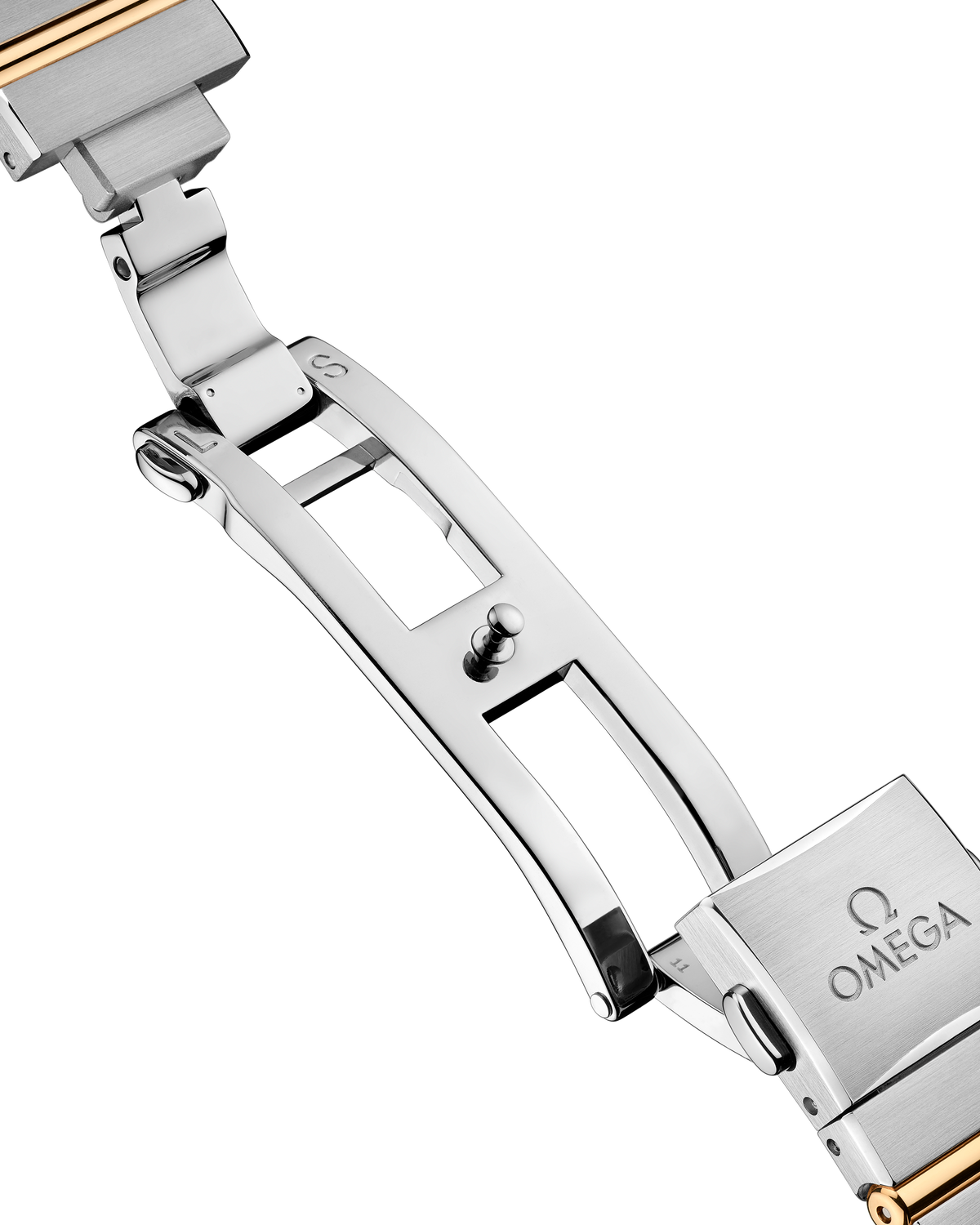 OMEGA Constellation Quartz 131.20.28.60.05.002, 28 mm steel & yellow gold with mother-of-pearl dial – official gallery image 5