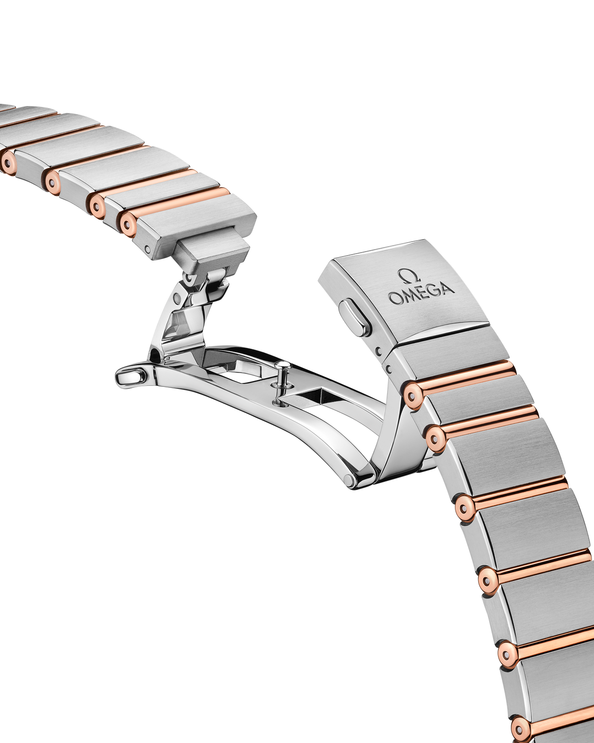 OMEGA Constellation Quartz 131.20.28.60.52.001, 28 mm steel & sedna™ gold with silver dial – official gallery image 4