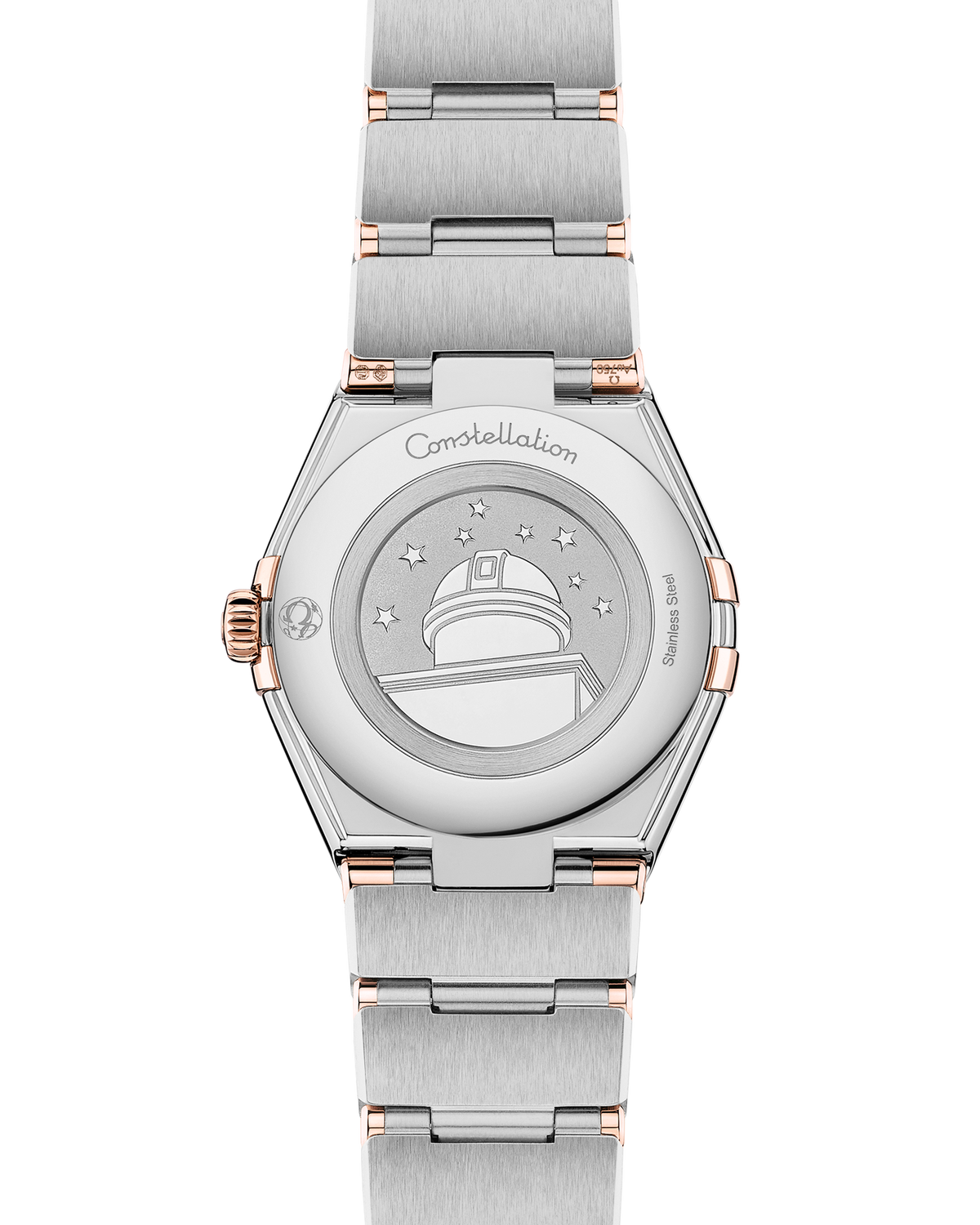OMEGA Constellation Quartz 131.25.28.60.55.003, 28 mm steel & sedna™ gold with mother-of-pearl dial – official gallery image 2
