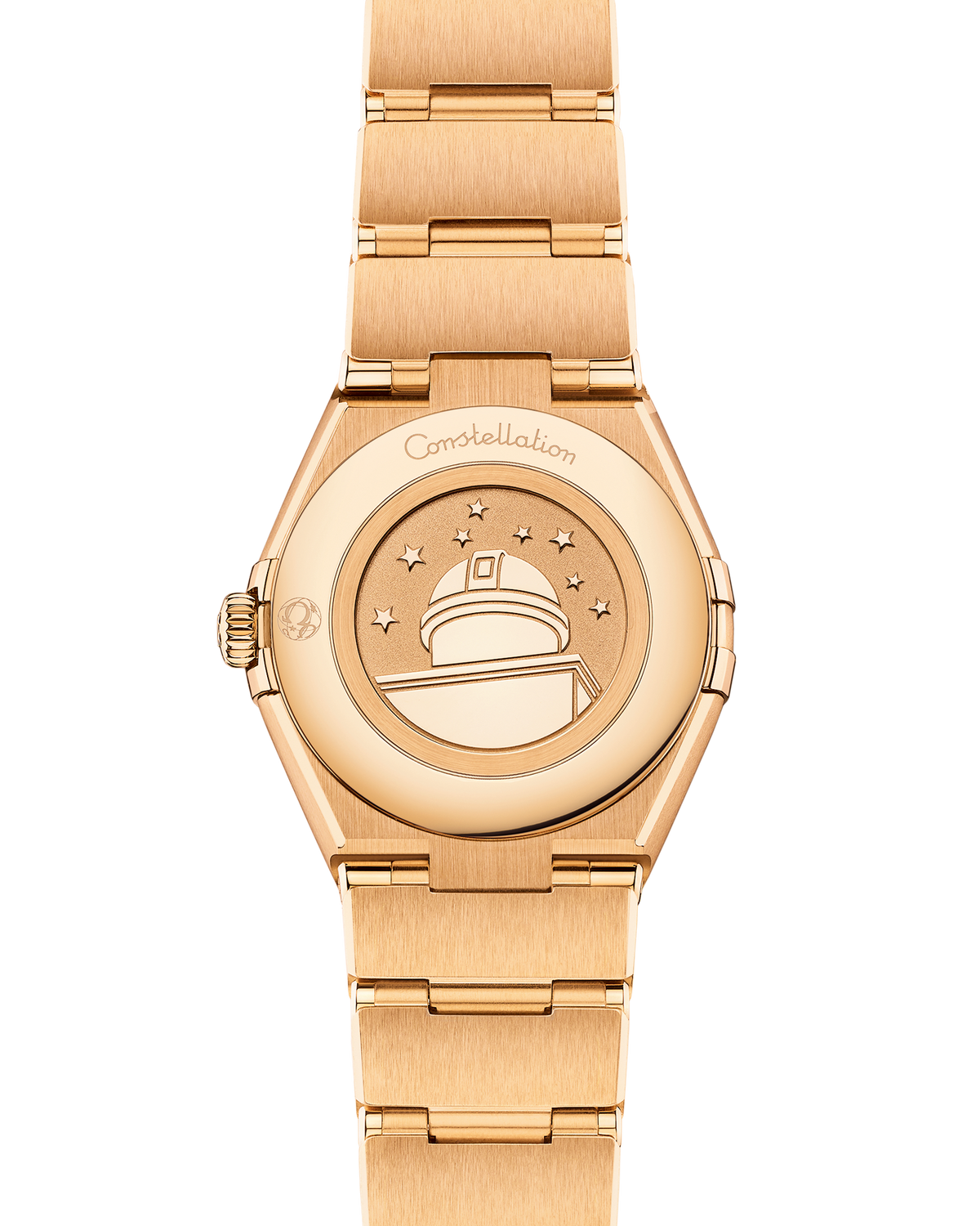 OMEGA Constellation Quartz Meteorite 131.55.28.60.99.006, 28 mm yellow gold with linen dial – official gallery image 2