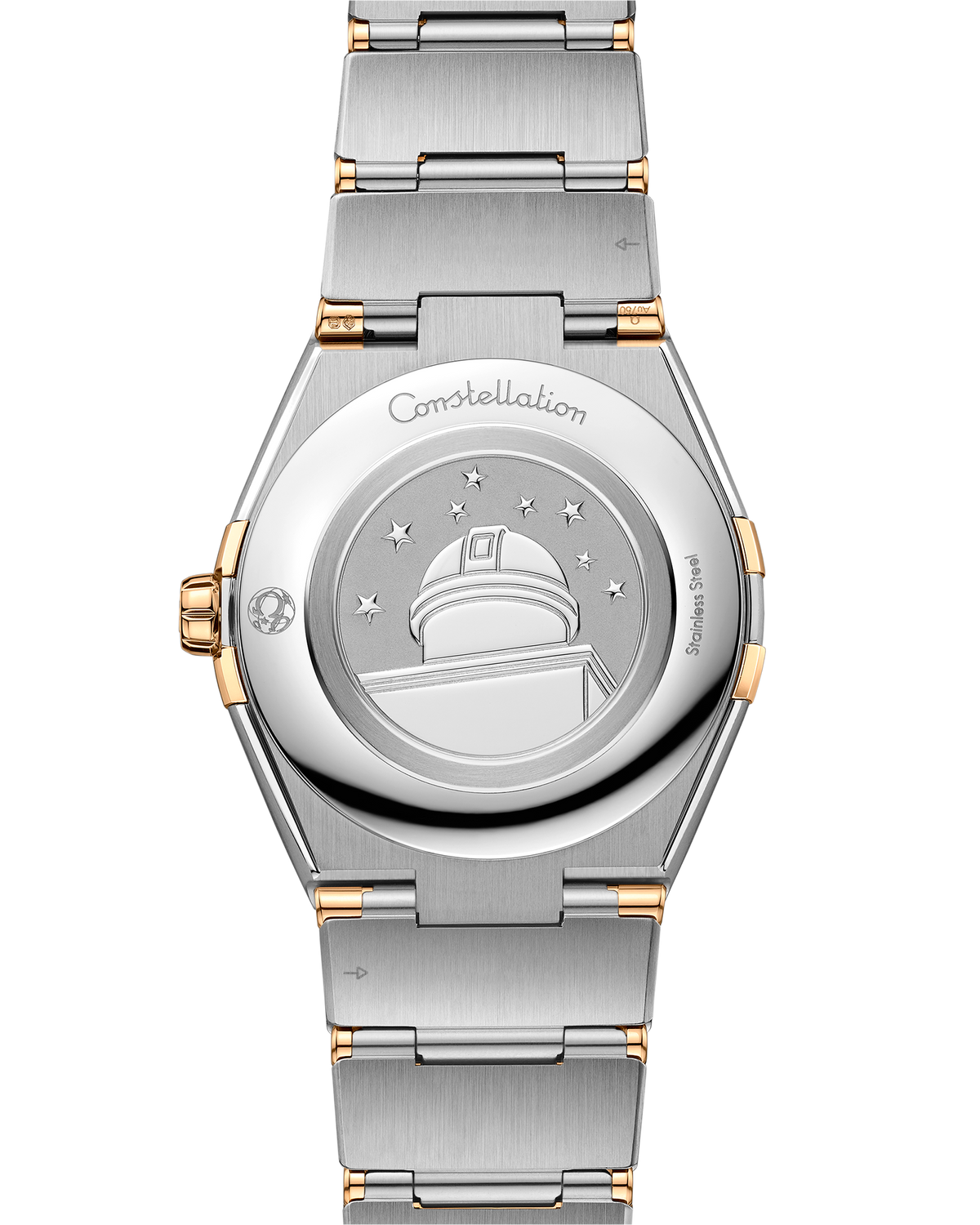 OMEGA Constellation Quartz 131.20.36.60.02.002, 36 mm steel & yellow gold with silver dial – official gallery image 2