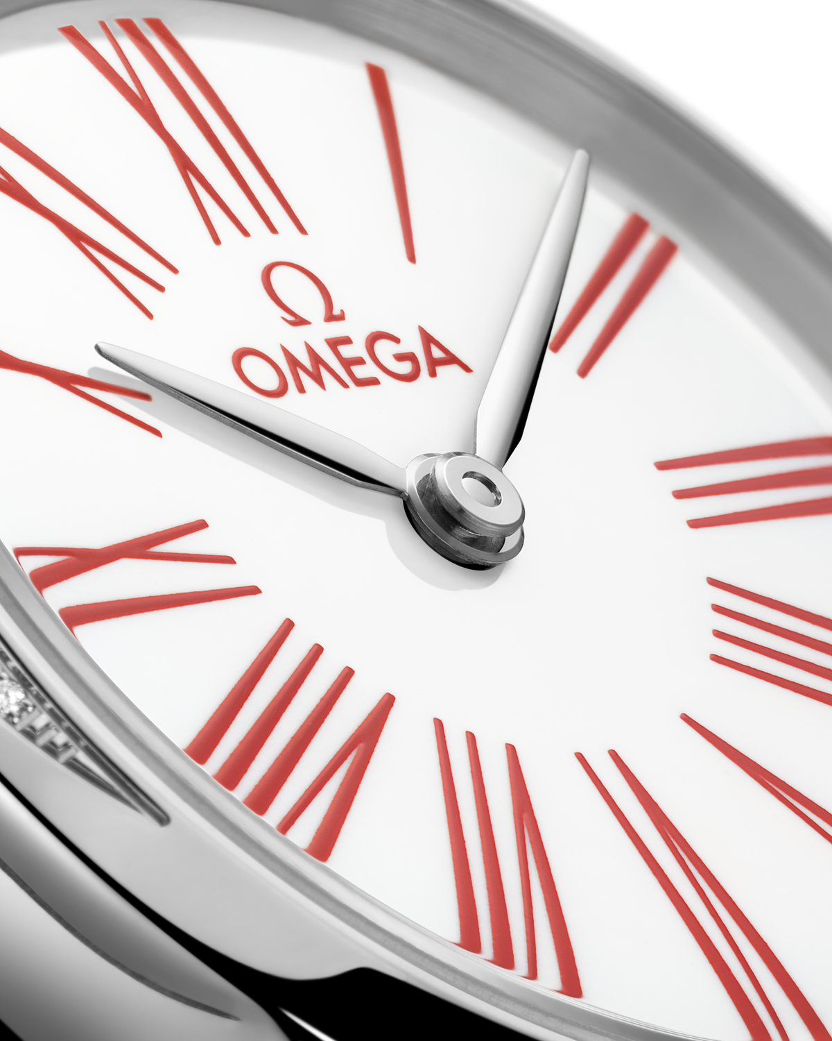 OMEGA De Ville Mini Trésor 428.17.26.60.04.003, 26 mm steel with white dial – official gallery image 3