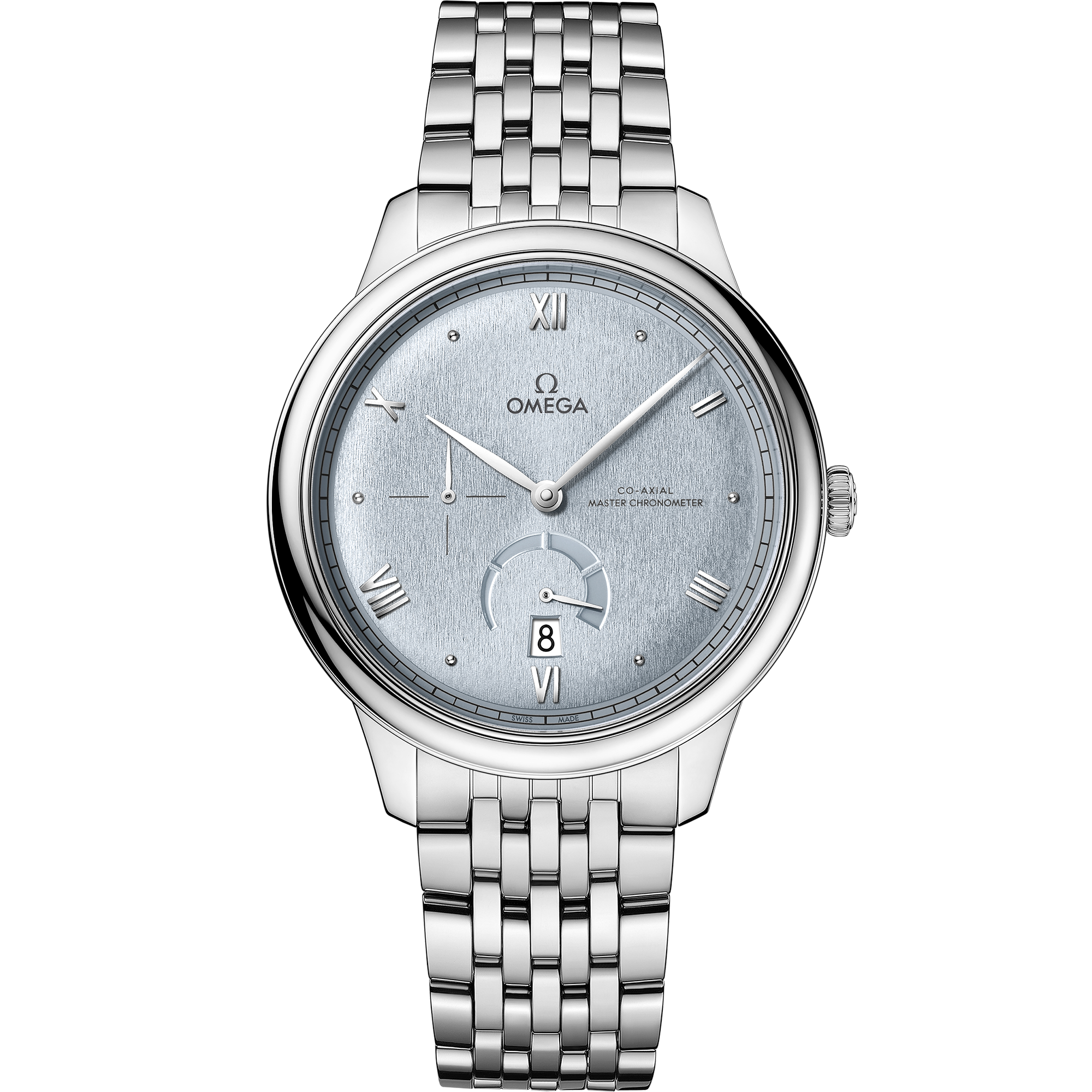 Omega De Ville Prestige Power Reserve 434.10.41.21.03.001 41 mm Steel Blue Dial Watch for Men