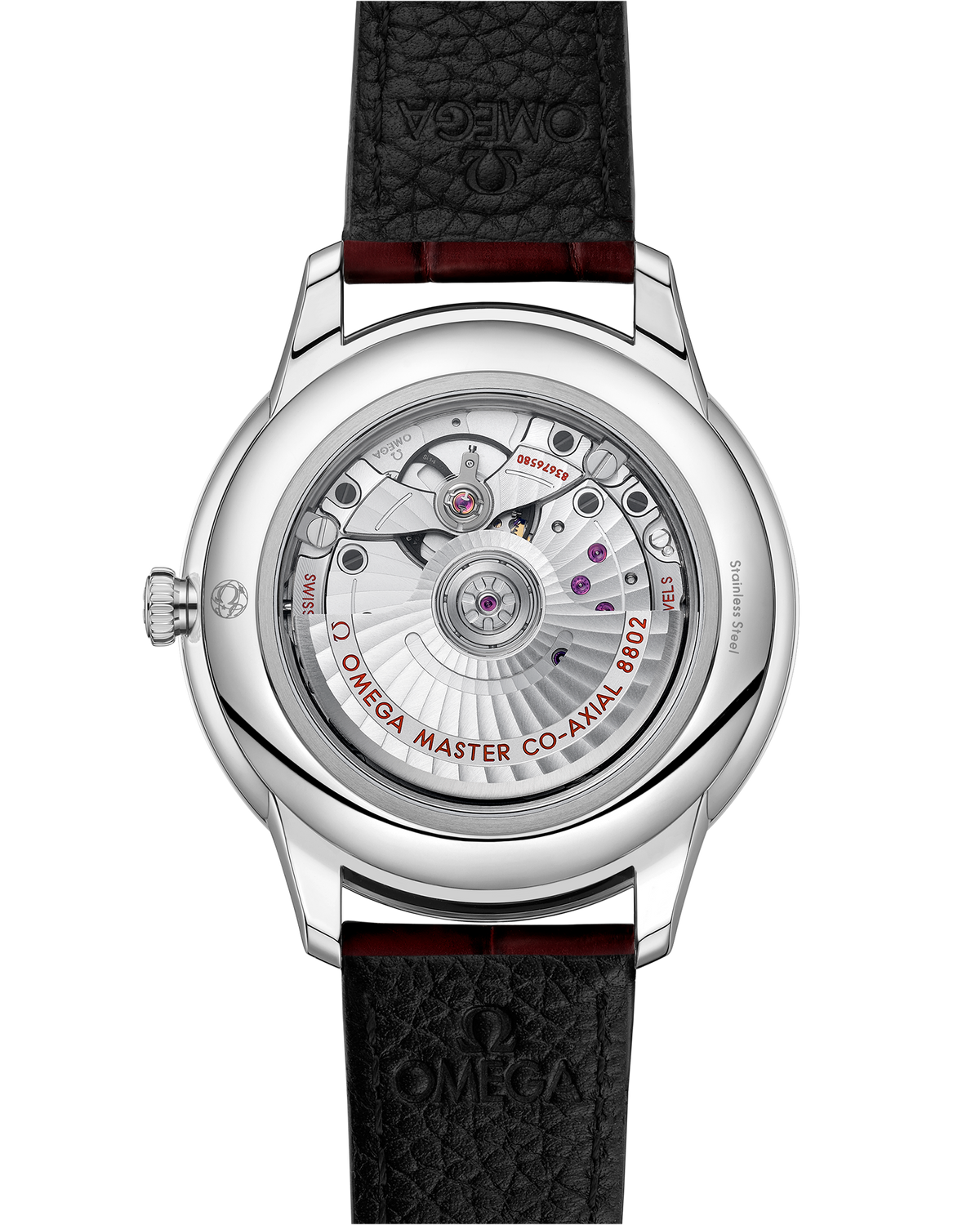 OMEGA De Ville Prestige Small Seconds 434.13.41.20.11.001, 41 mm steel with red dial – official gallery image 2