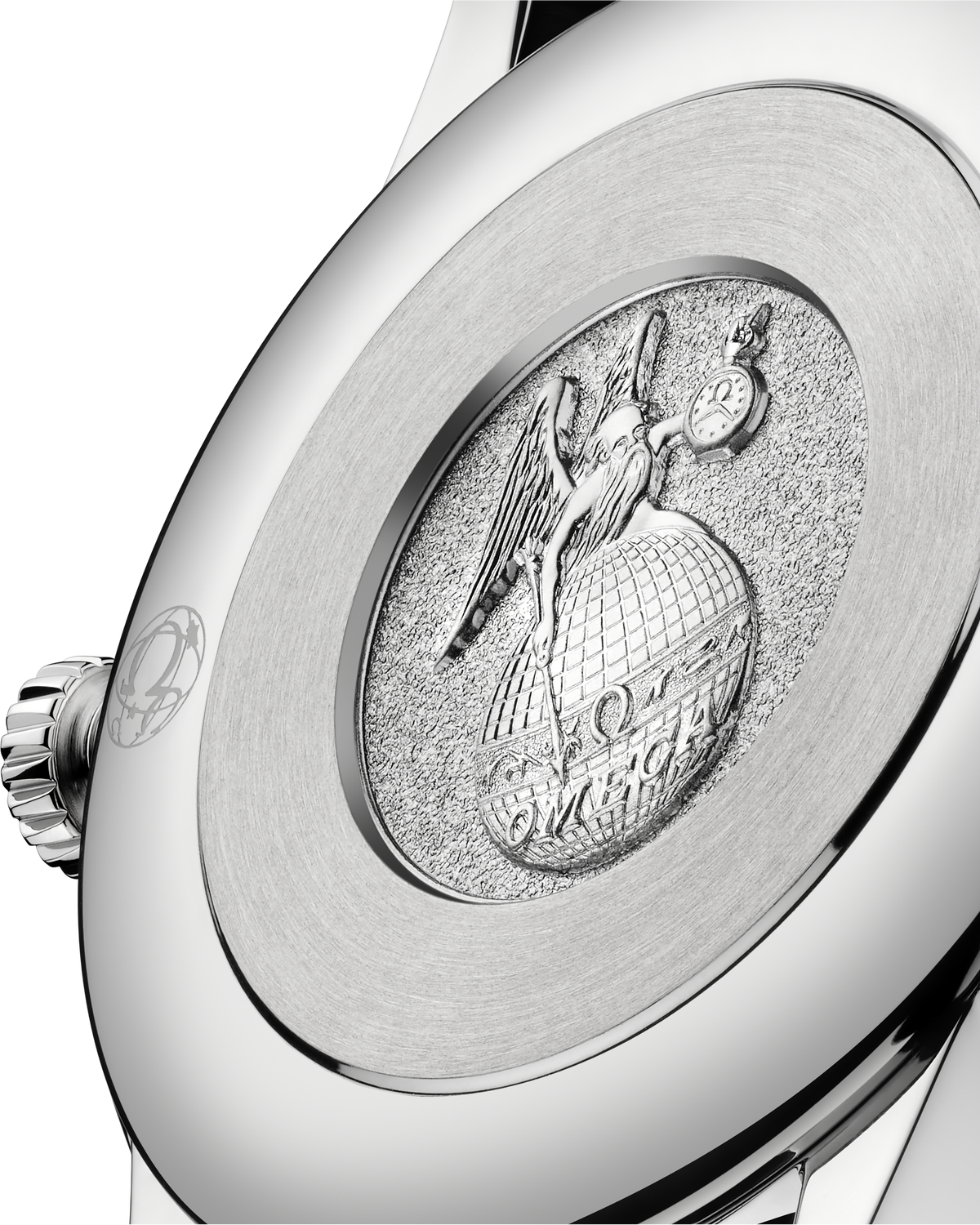 OMEGA De Ville Prestige Quartz 434.13.28.60.61.001, 27.5 mm steel with red dial – official gallery image 3