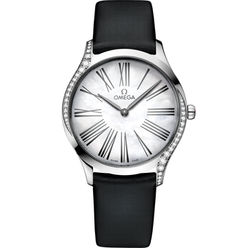 OMEGA De Ville Trésor 428.17.36.60.05.001, 36 mm steel with mother-of-pearl dial – front view