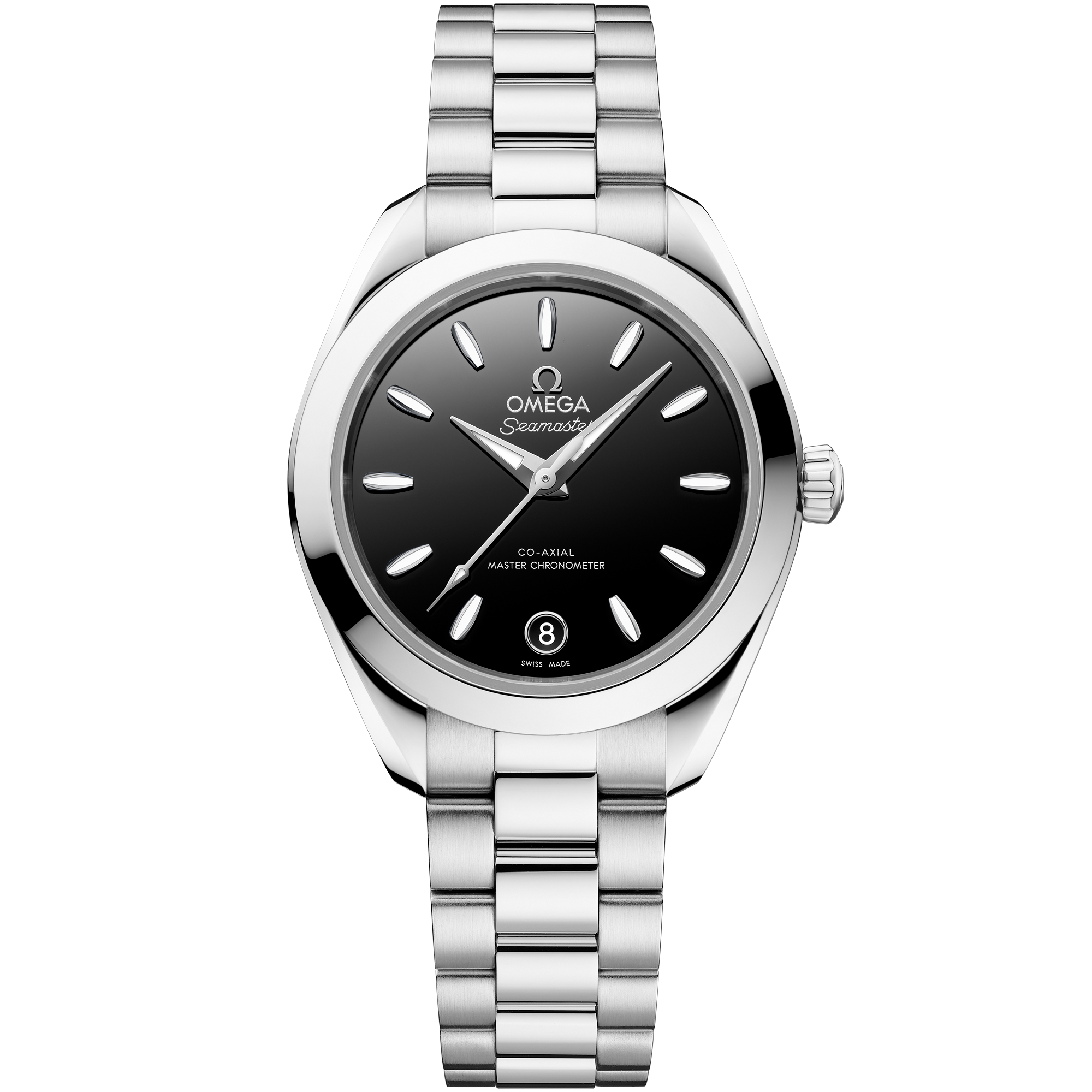 Omega Seamaster Aqua Terra 150M 220.10.30.20.01.001 30 mm Steel Black Dial Watch for Women