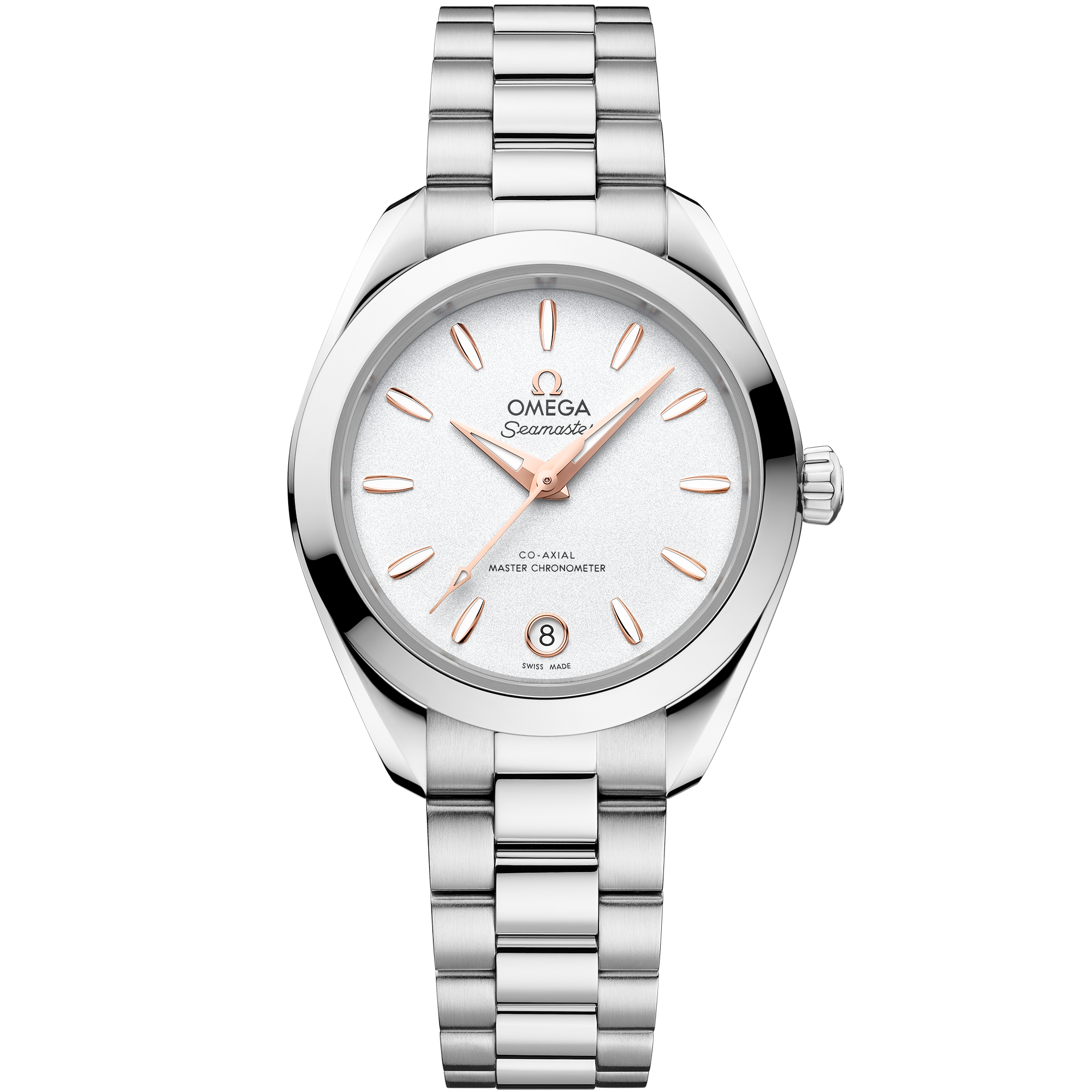 Omega Seamaster Aqua Terra 150M 220.10.30.20.02.001 30 mm Steel Silver Dial Watch for Women