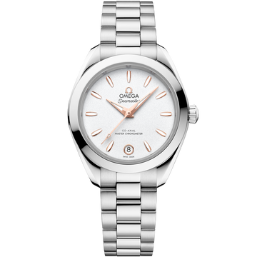 OMEGA Seamaster Aqua Terra 150M 220.10.30.20.02.001, 30 mm steel with silver dial – front view