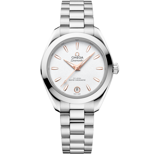 OMEGA Seamaster Aqua Terra 150M 220.10.30.20.02.001, 30 mm steel with silver dial – front view
