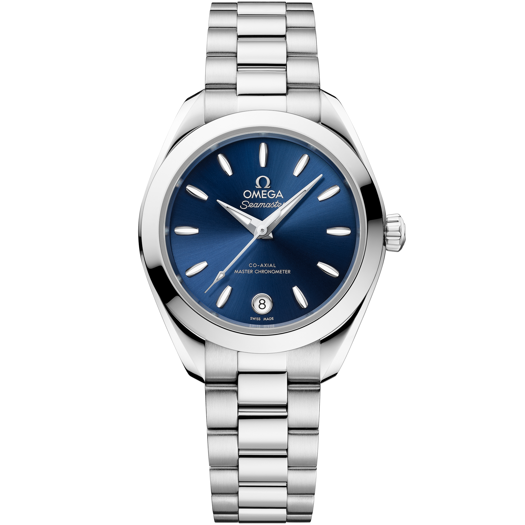 Omega Seamaster Aqua Terra 150M 220.10.30.20.03.001 30 mm Steel Blue Dial Watch for Women