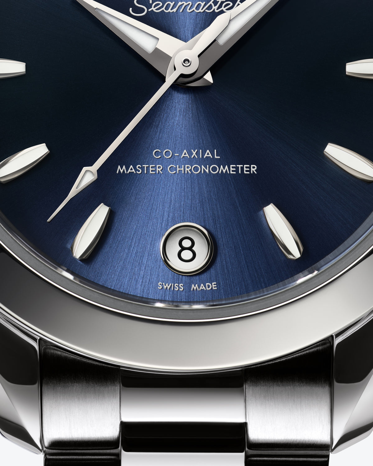 OMEGA Seamaster Aqua Terra 150M 220.10.30.20.03.001, 30 mm steel with blue dial – official gallery image 4