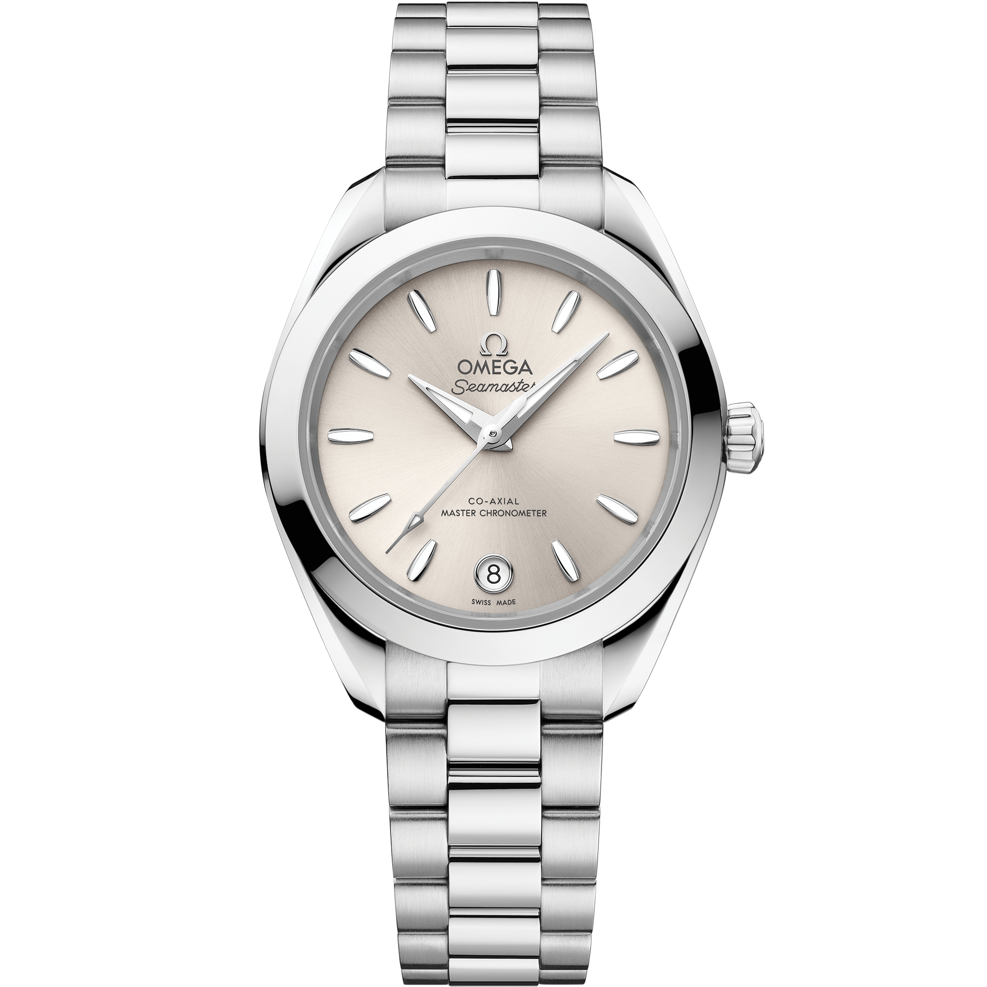 Omega Seamaster Aqua Terra 150M 220.10.30.20.09.001 30 mm Steel Sandstone Dial Watch for Women