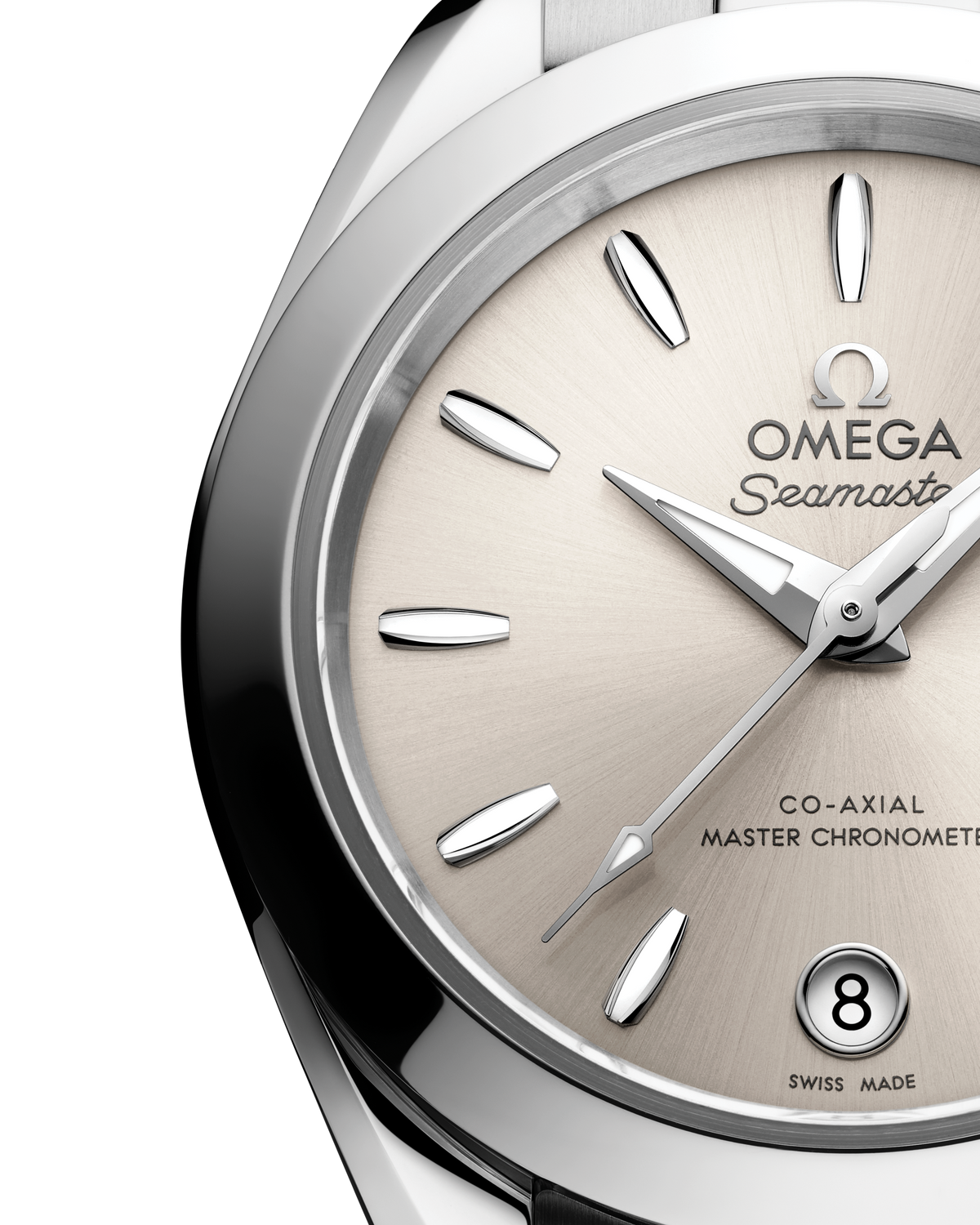 OMEGA Seamaster Aqua Terra 150M 220.10.30.20.09.001, 30 mm steel with sandstone dial – official gallery image 3