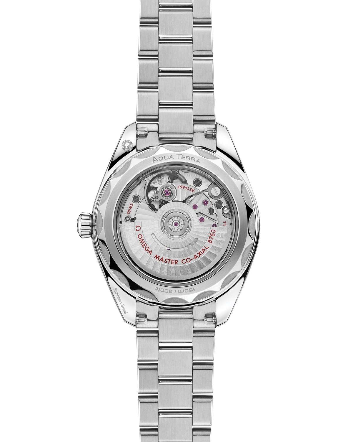 OMEGA Seamaster Aqua Terra 150M 220.10.30.20.55.001, 30 mm steel with mother-of-pearl dial – official gallery image 2