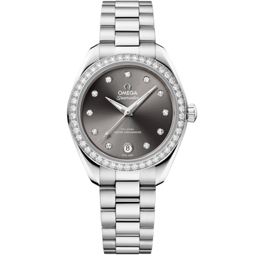 OMEGA Seamaster Aqua Terra 150M 220.15.30.20.56.001, 30 mm steel with grey dial – front view
