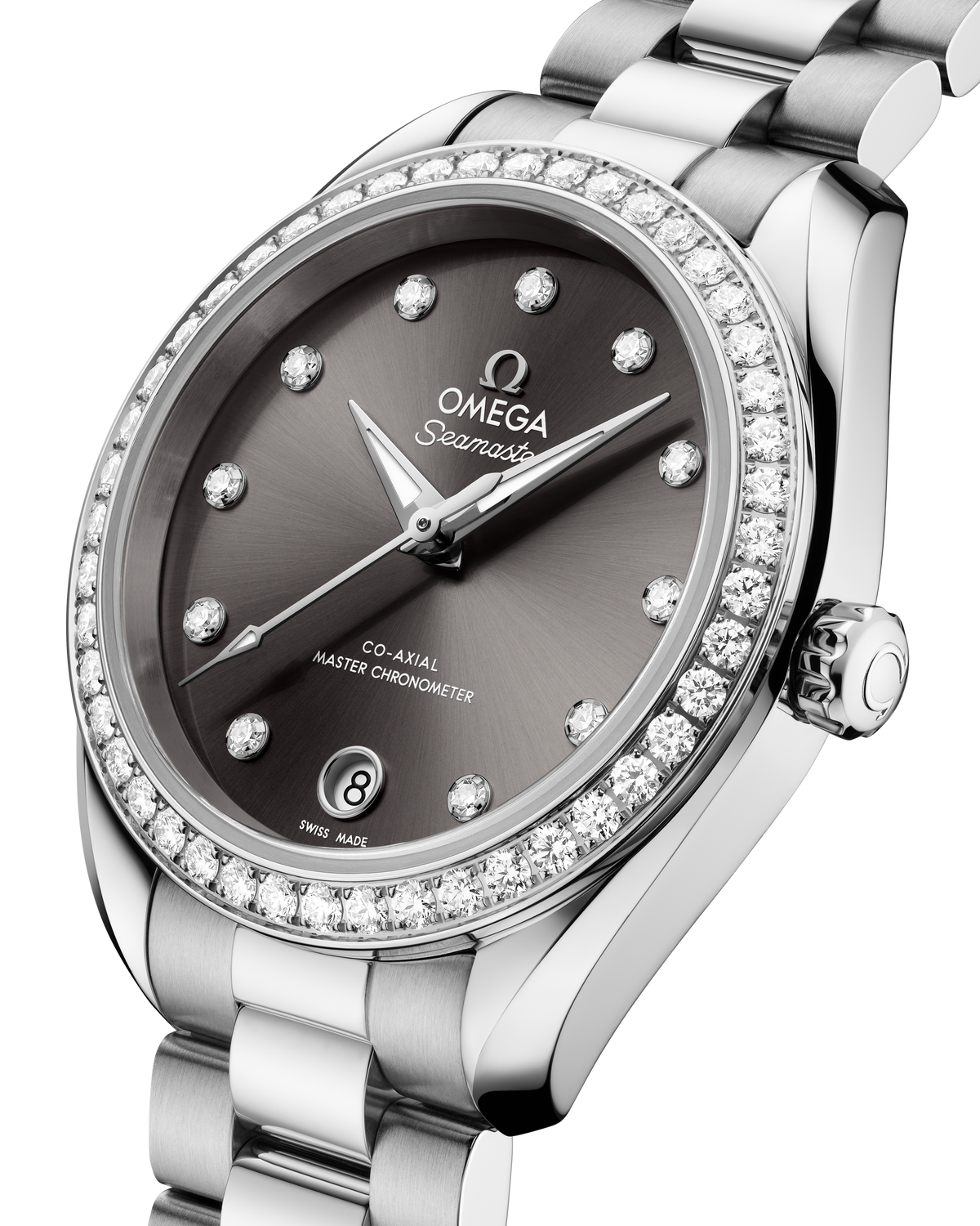 OMEGA Seamaster Aqua Terra 150M 220.15.30.20.56.001, 30 mm steel with grey dial – official gallery image 3