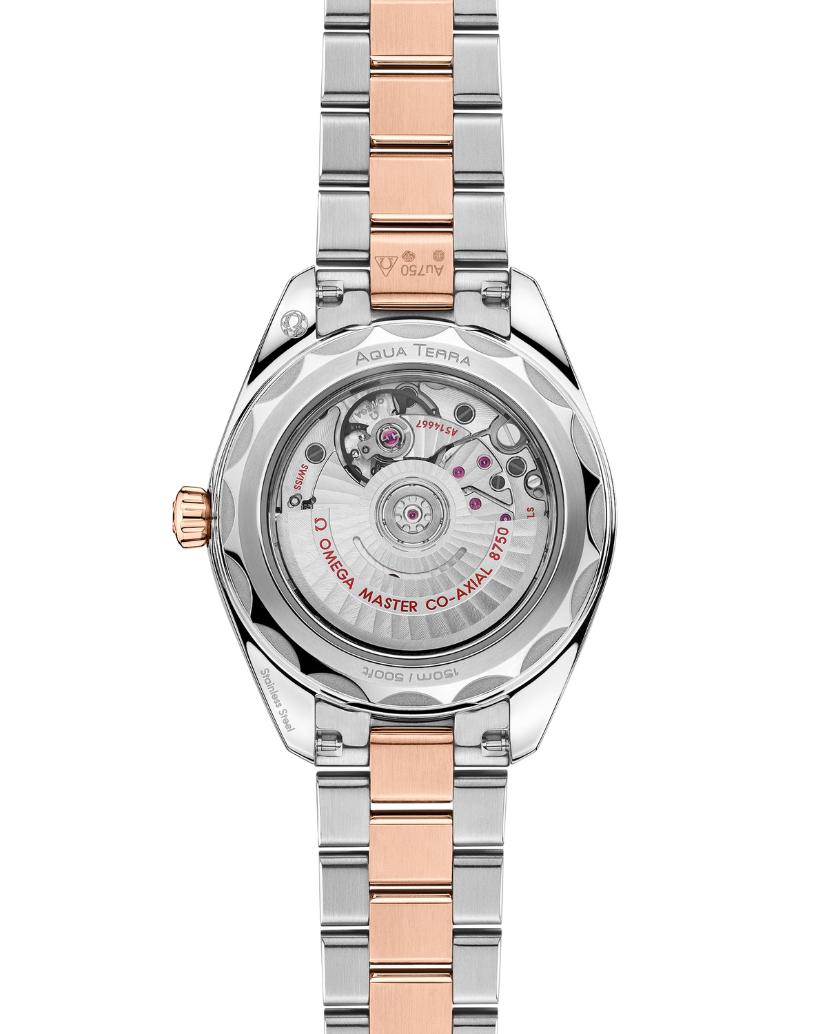 OMEGA Seamaster Aqua Terra 150M 220.20.30.20.63.001, 30 mm steel & sedna™ gold with brown dial – official gallery image 2