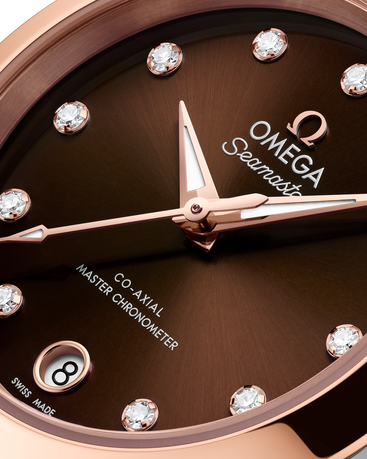 OMEGA Seamaster Aqua Terra 150M 220.20.30.20.63.001, 30 mm steel & sedna™ gold with brown dial – official gallery image 4