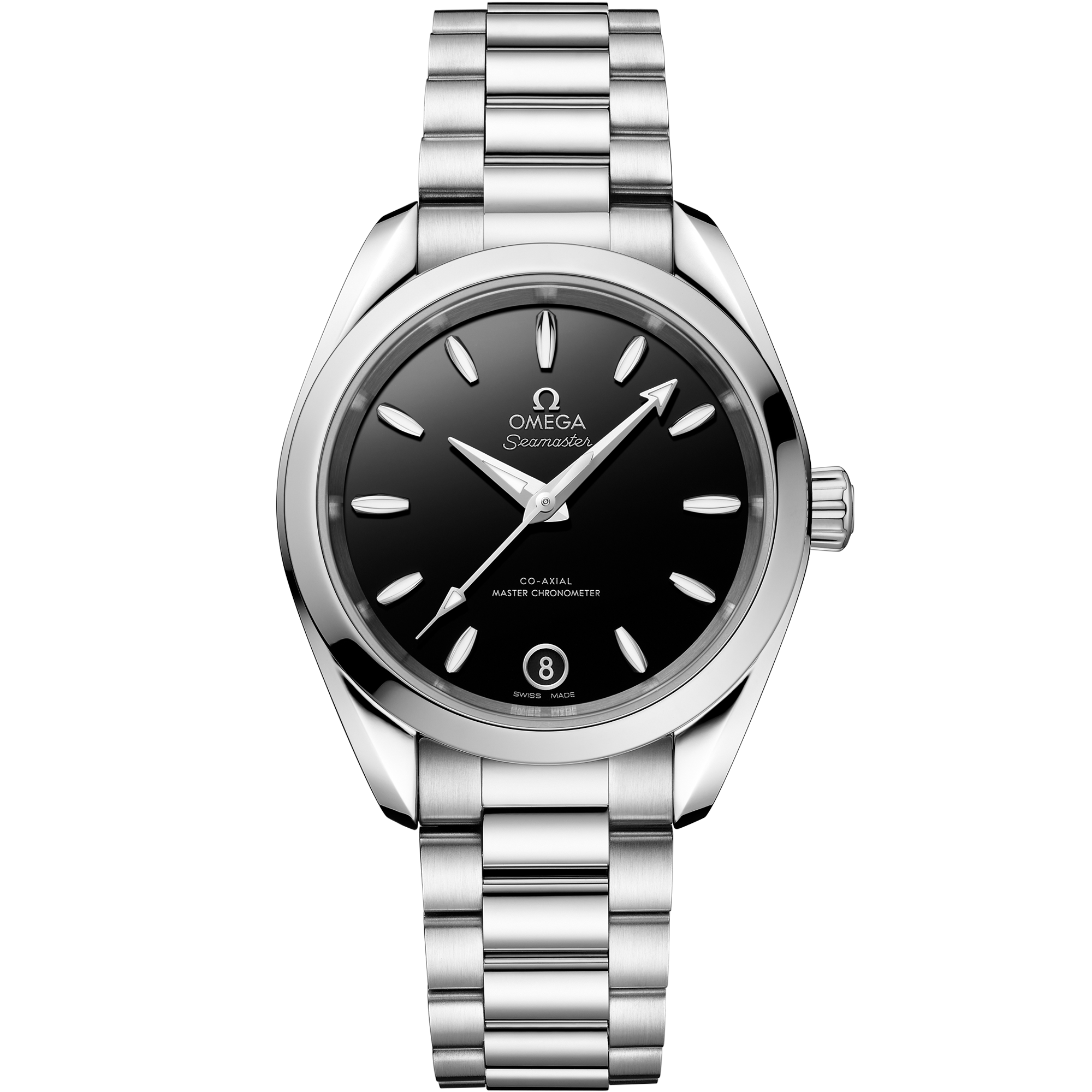 Omega Seamaster Aqua Terra 150M 220.10.34.20.01.001 34 mm Steel Black Dial Watch for Women
