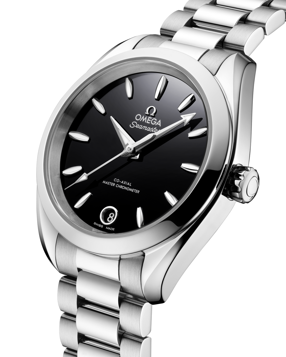 OMEGA Seamaster Aqua Terra 150M 220.10.34.20.01.001, 34 mm steel with black dial – official gallery image 3