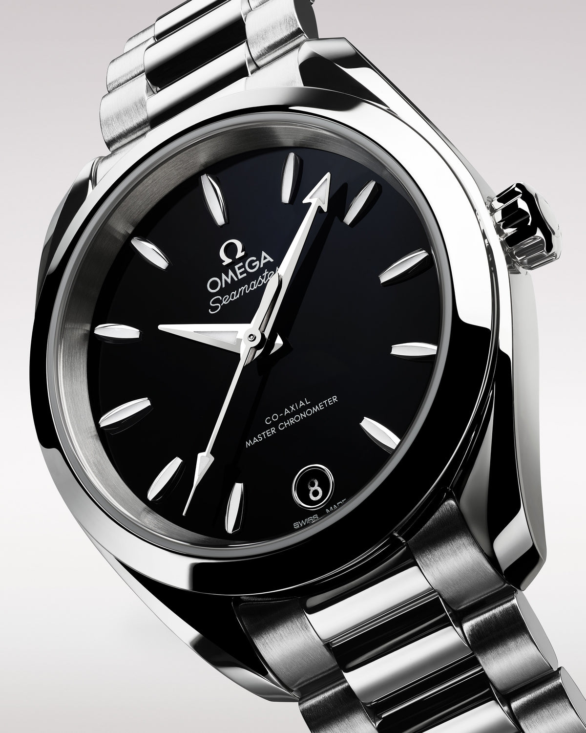 OMEGA Seamaster Aqua Terra 150M 220.10.34.20.01.001, 34 mm steel with black dial – official gallery image 6
