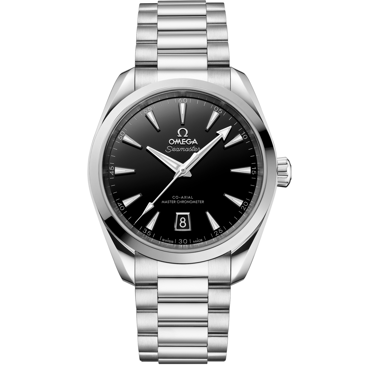OMEGA Seamaster Aqua Terra 150M 220.10.38.20.01.004, 38 mm steel with black dial – front view