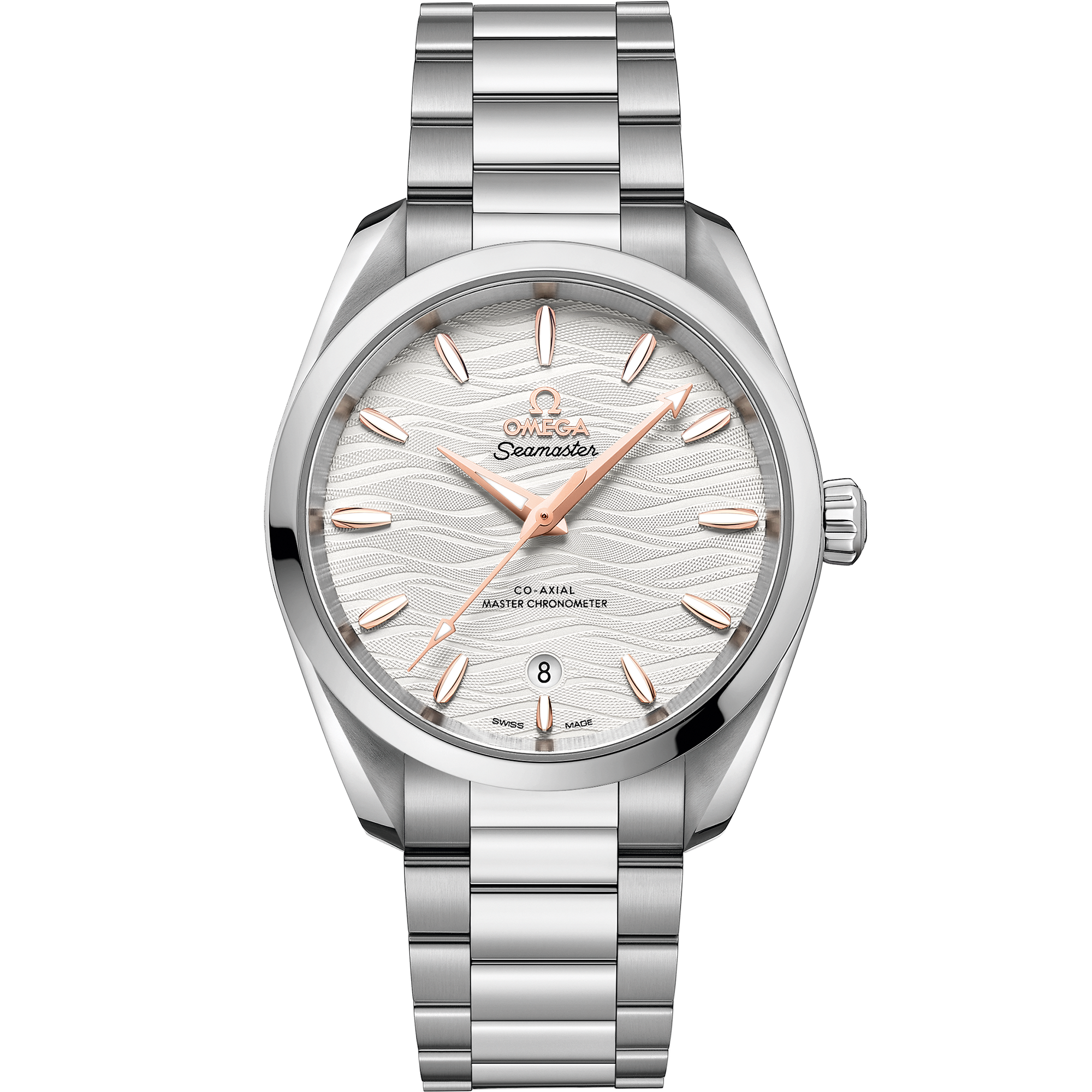 Omega Seamaster Aqua Terra 150M 220.10.38.20.02.002 38 mm Steel Silver Dial Watch for Women